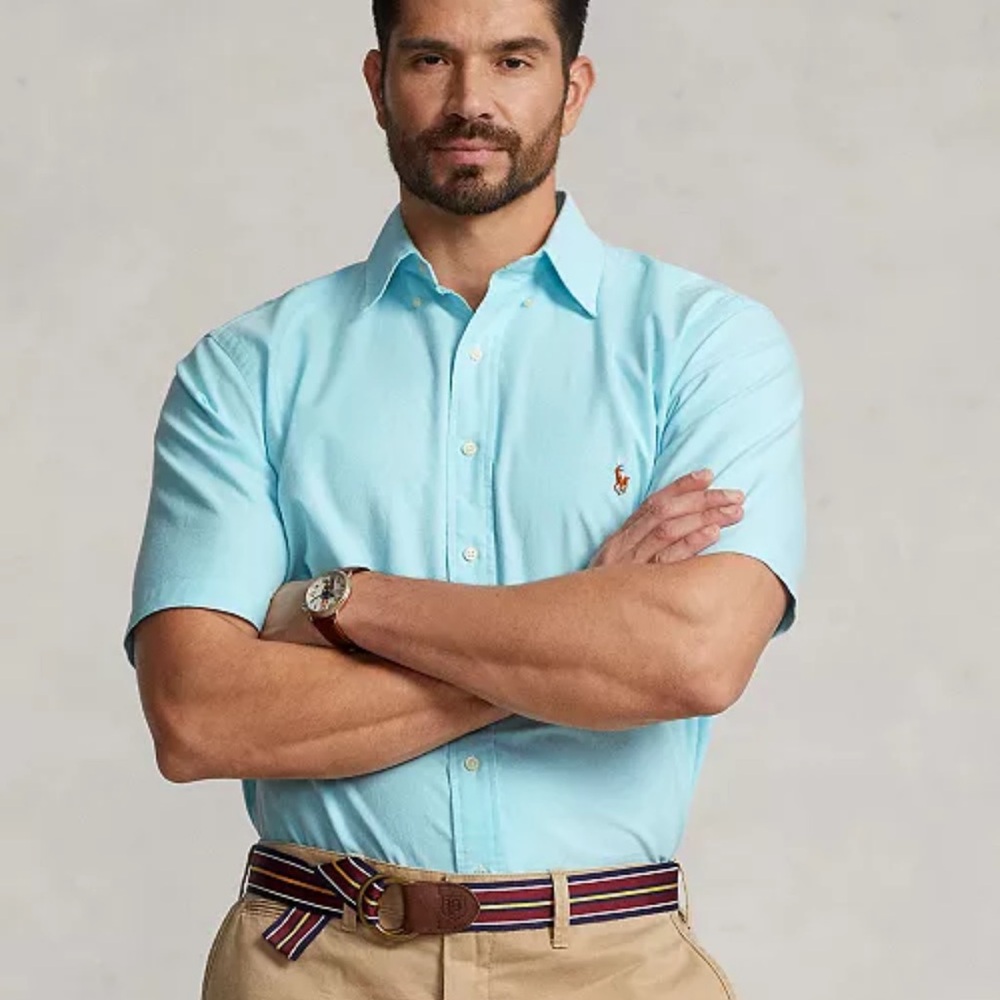 Ralph Lauren Classic Fit polo XLT blue/green color mint condition